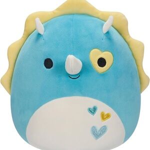 Braedon 9 inch Squishmallow Valentines Teal and Yellow